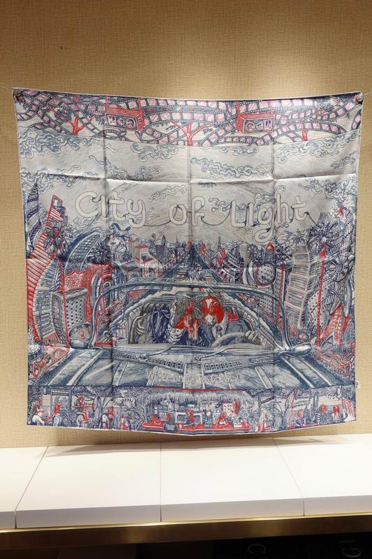 Hermes silk Scarf 90X90cm E02 (4)