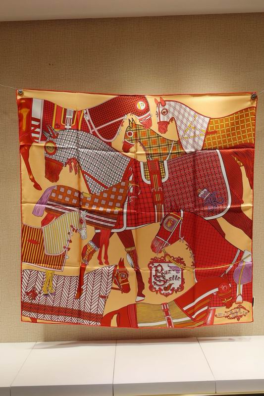 Hermes silk Scarf 90X90cm E04 (2)