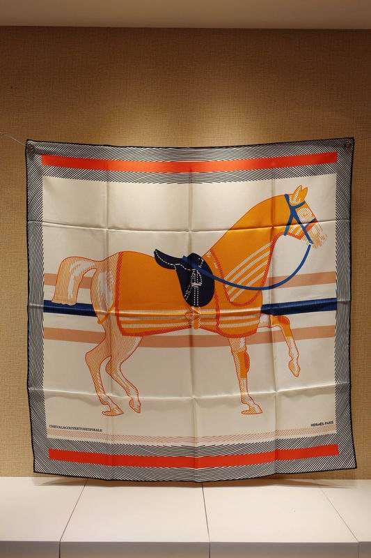 Hermes silk Scarf 90X90cm E05 (1)