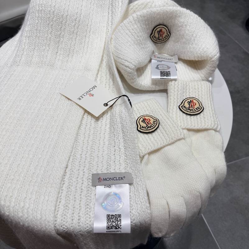 Moncler scarf hat gloves (305)