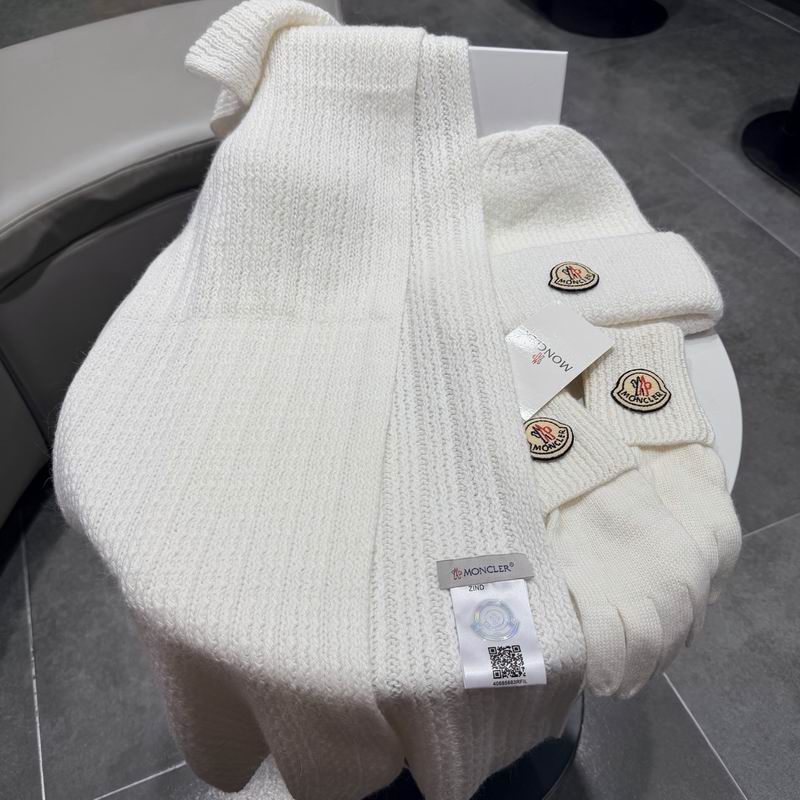 Moncler scarf hat gloves (306)