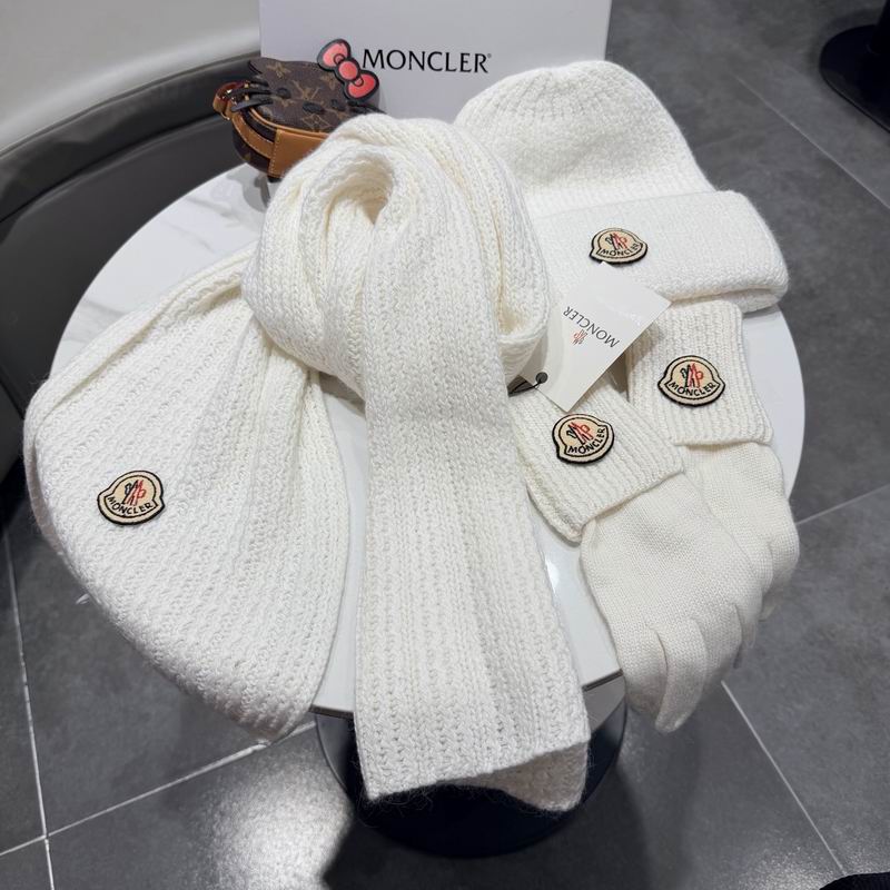 Moncler scarf hat gloves (307)