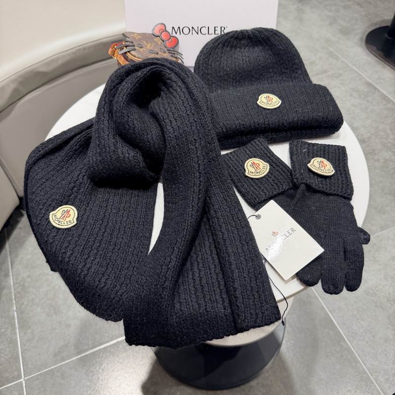 Moncler scarf hat gloves (315)