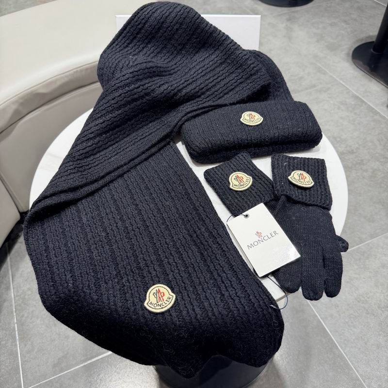 Moncler scarf hat gloves (318)