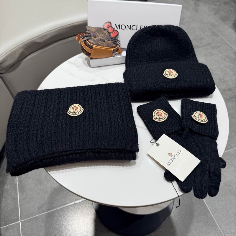 Moncler scarf hat gloves (321)