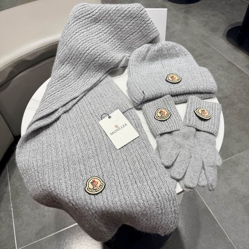 Moncler scarf hat gloves (327)