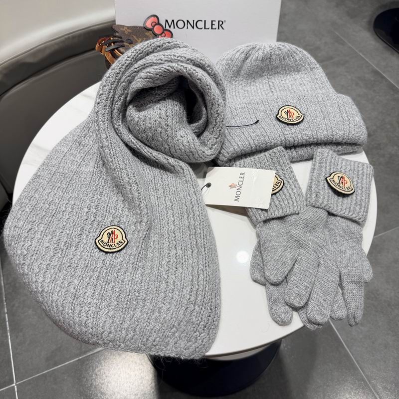 Moncler scarf hat gloves (328)