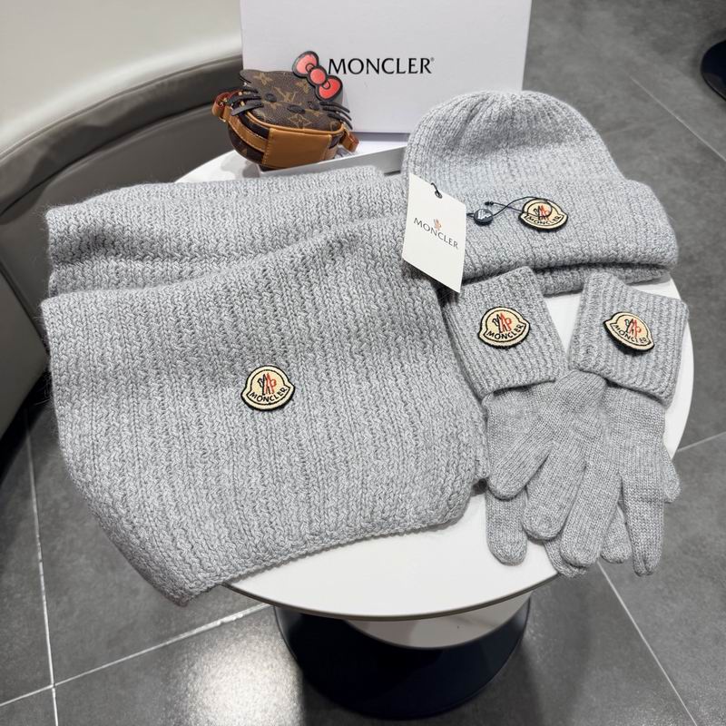 Moncler scarf hat gloves (329)