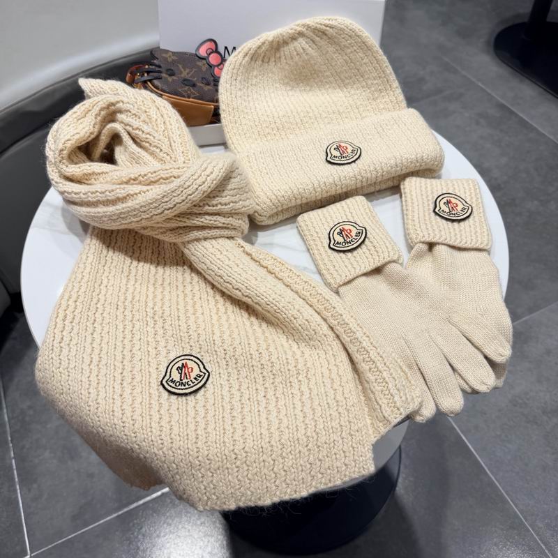 Moncler scarf hat gloves (332)