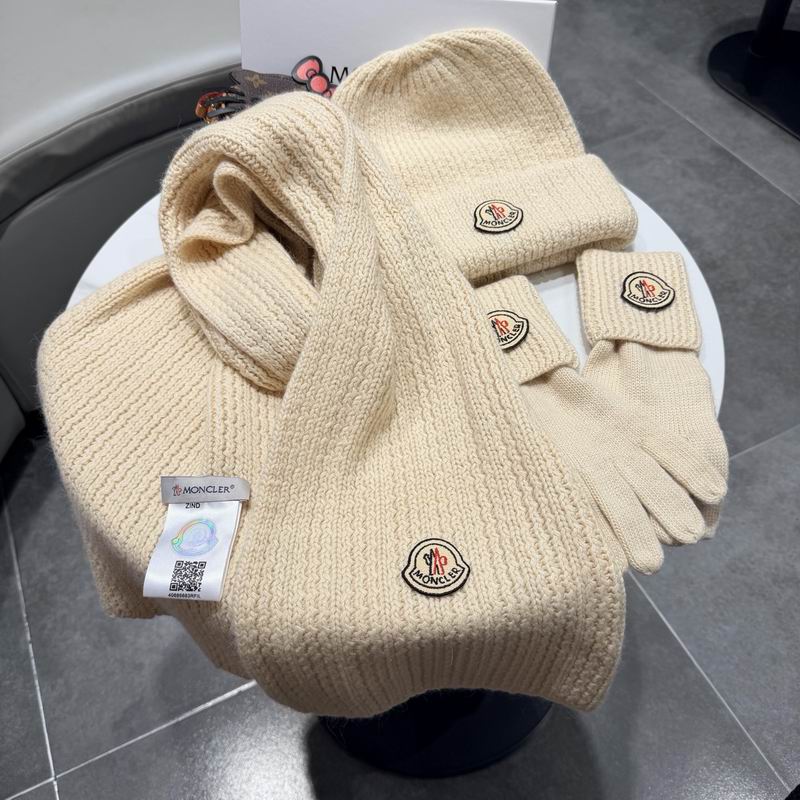 Moncler scarf hat gloves (336)