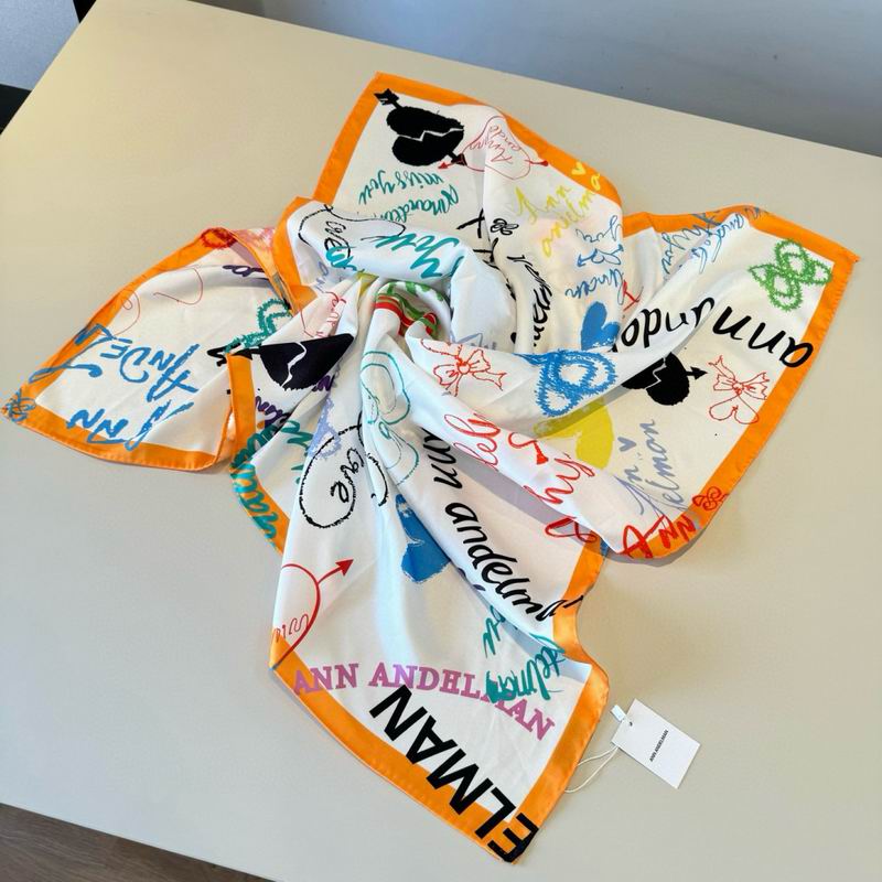 Ann Andelman silk scarf 90X90cm E02 (12)