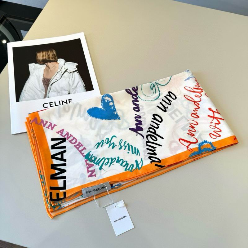 Ann Andelman silk scarf 90X90cm E02 (16)