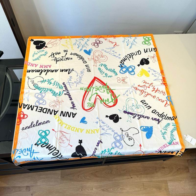 Ann Andelman silk scarf 90X90cm E02 (18)