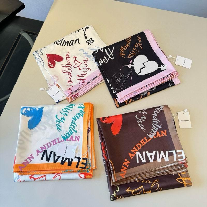 Ann Andelman silk scarf 90X90cm E02 (19)