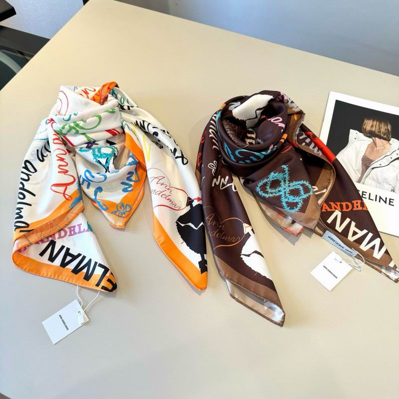 Ann Andelman silk scarf 90X90cm E02 (2)