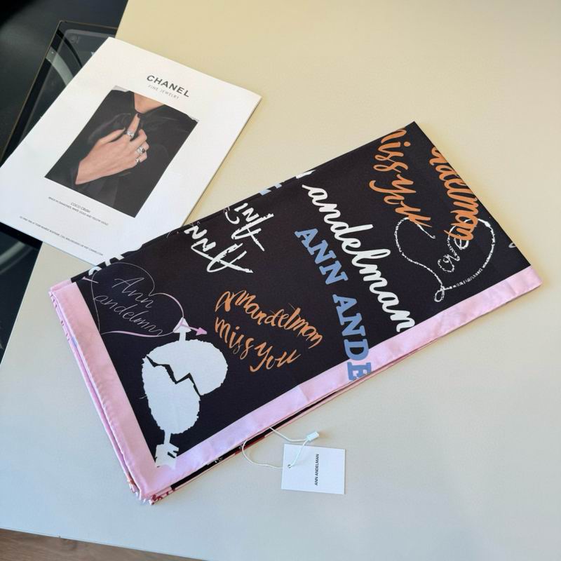 Ann Andelman silk scarf 90X90cm E02 (24)