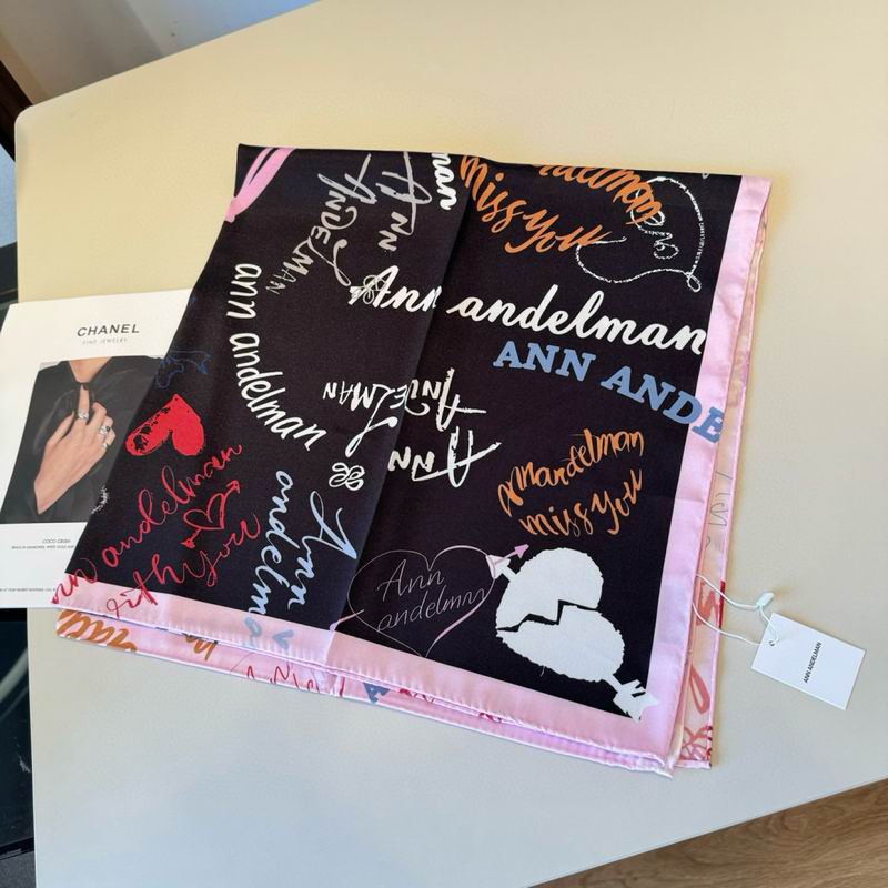 Ann Andelman silk scarf 90X90cm E02 (25)