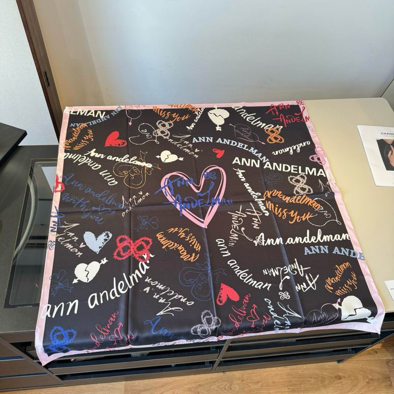 Ann Andelman silk scarf 90X90cm E02 (26)