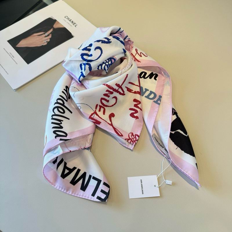 Ann Andelman silk scarf 90X90cm E02 (31)