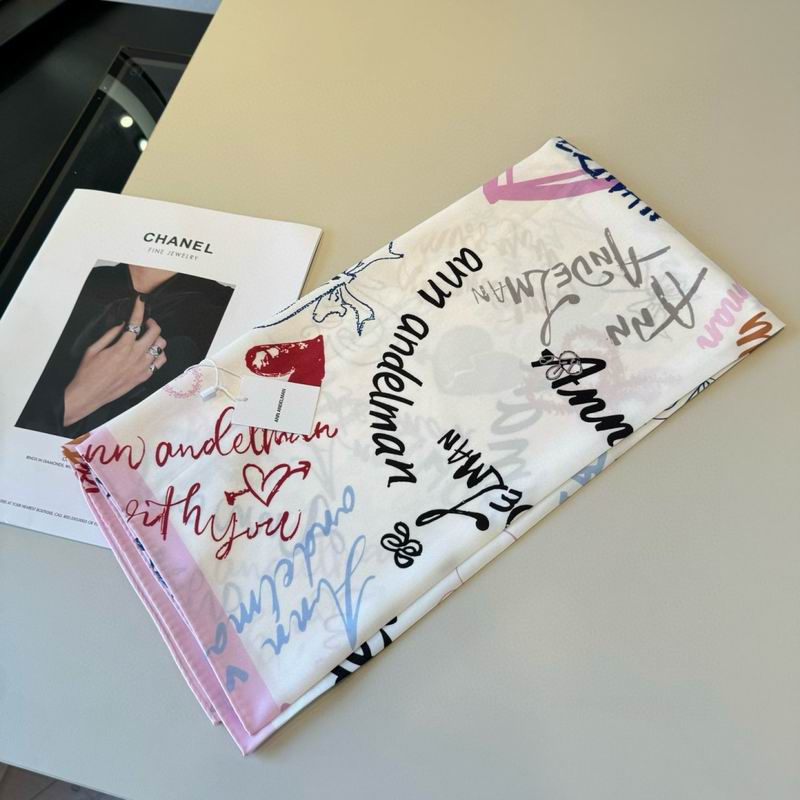 Ann Andelman silk scarf 90X90cm E02 (33)