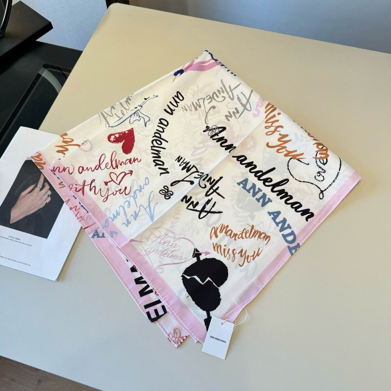 Ann Andelman silk scarf 90X90cm E02 (34)