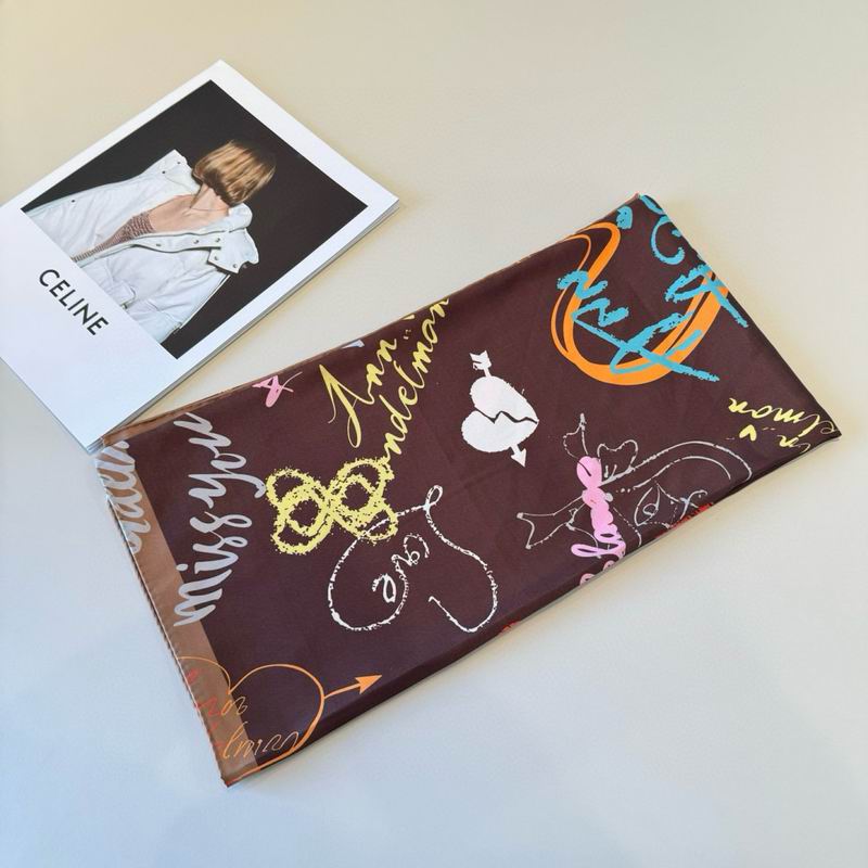 Ann Andelman silk scarf 90X90cm E02 (7)