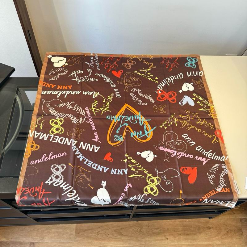 Ann Andelman silk scarf 90X90cm E02 (9)