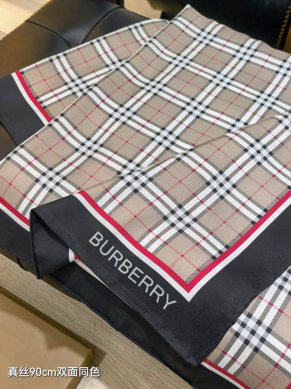 Burberry silk scarf 90X90cm E (15)