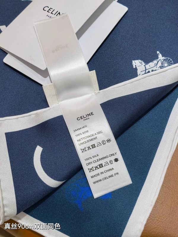 Celine silk Scarf 90X90cm E39 (2)