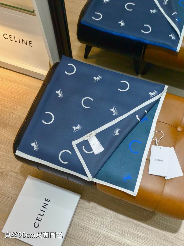 Celine silk Scarf 90X90cm E39 (6)