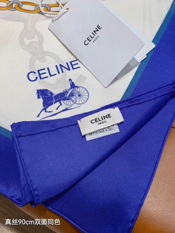 Celine silk scarf 90X90cm E11 (12)
