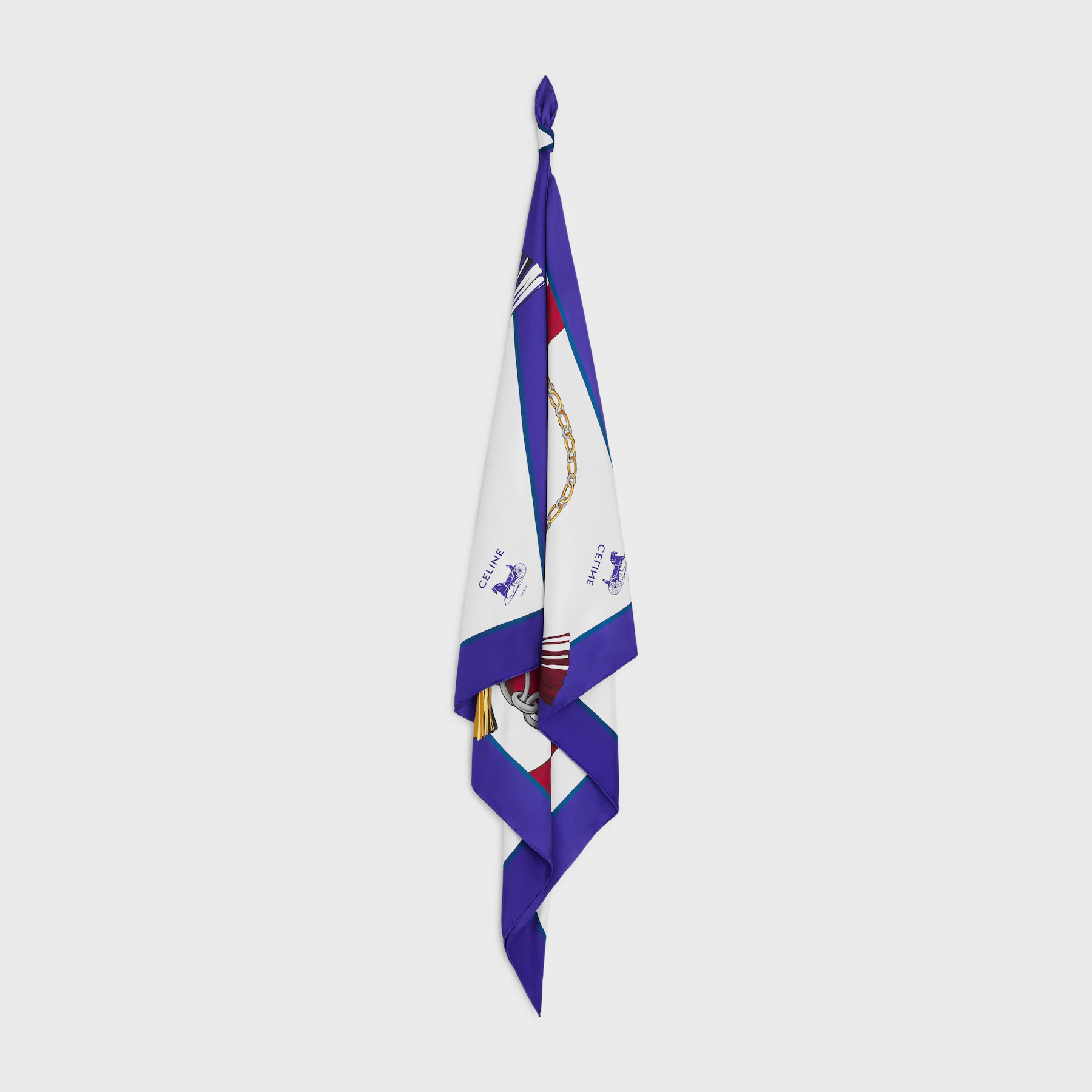 Celine silk scarf 90X90cm E11 (17)