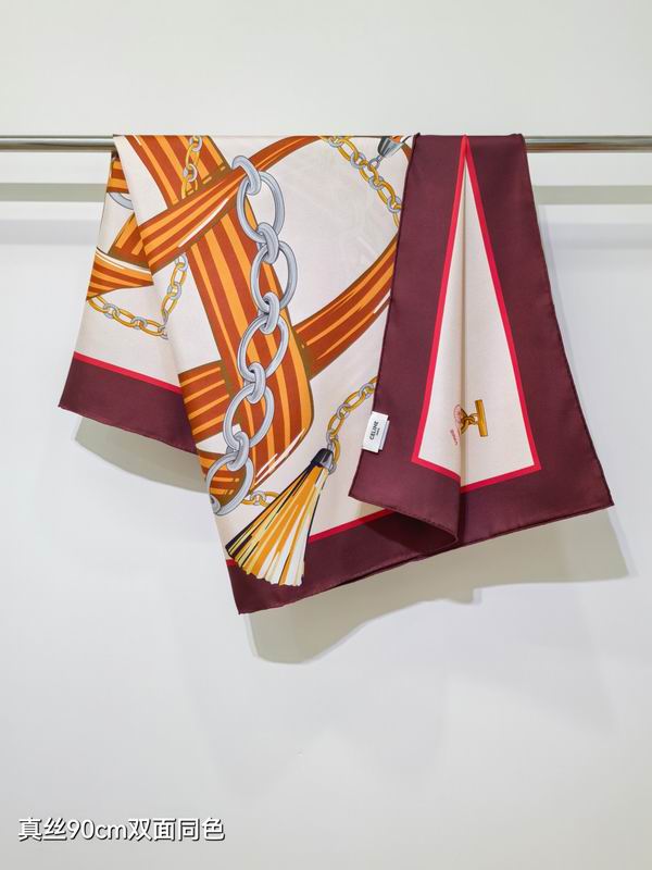 Celine silk scarf 90X90cm E11 (2)
