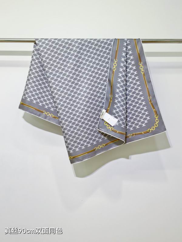 Celine silk scarf 90X90cm E45 (12)