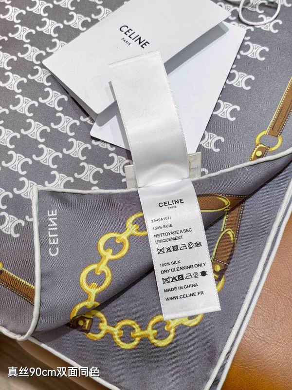 Celine silk scarf 90X90cm E45 (13)