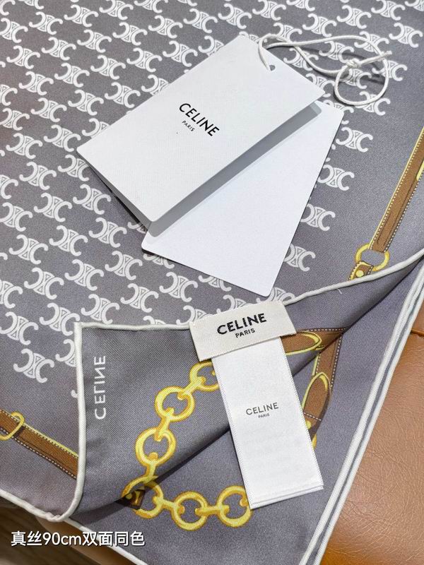 Celine silk scarf 90X90cm E45 (14)