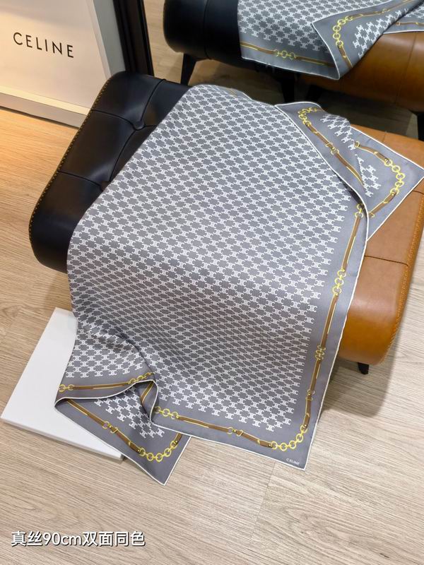 Celine silk scarf 90X90cm E45 (16)
