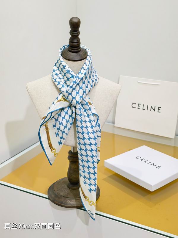 Celine silk scarf 90X90cm E45 (2)