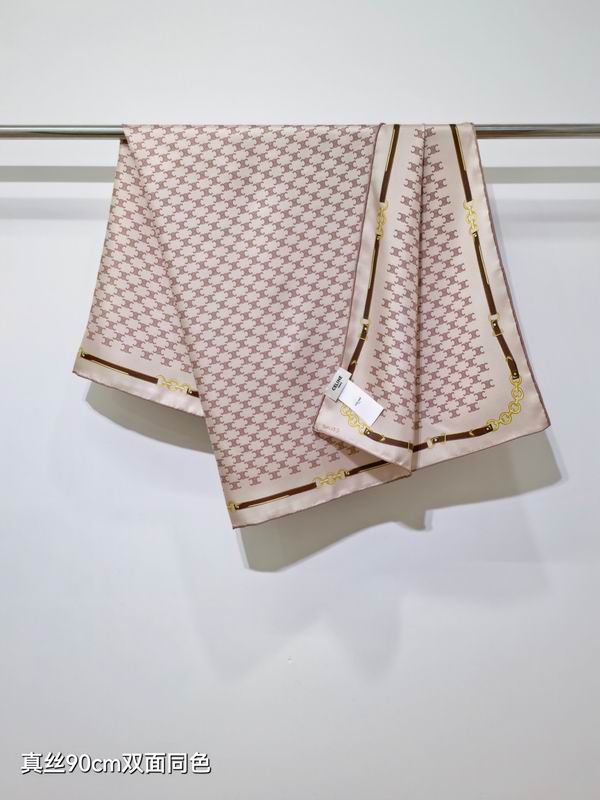 Celine silk scarf 90X90cm E45 (21)