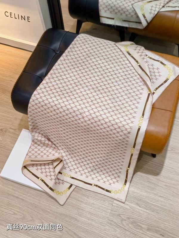 Celine silk scarf 90X90cm E45 (25)
