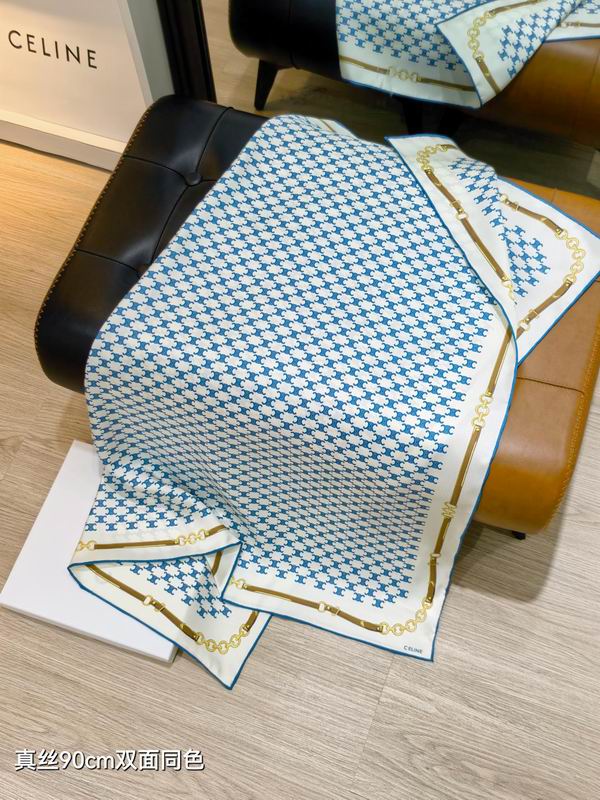 Celine silk scarf 90X90cm E45 (7)