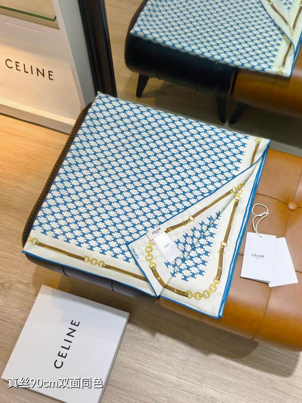 Celine silk scarf 90X90cm E45 (8)