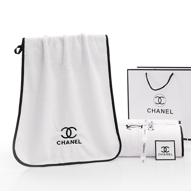 Chanel 浴巾70X140cm 毛巾35X75cm (2)