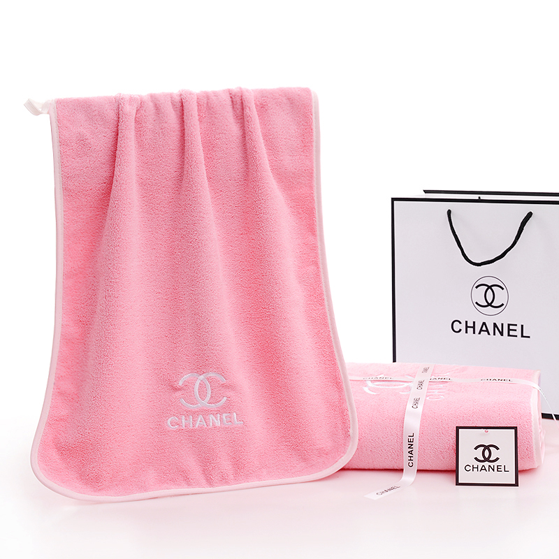 Chanel 浴巾70X140cm 毛巾35X75cm (4)