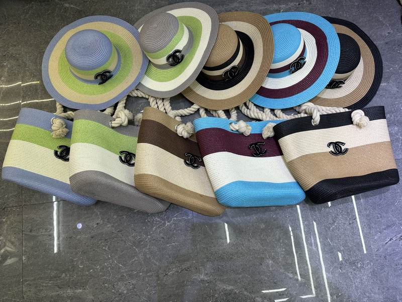 Chanel beach bag Hat dx (31)