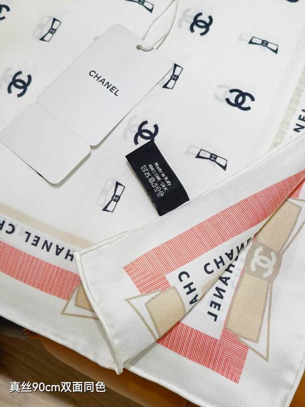Chanel silk Scarf 90X90cm E32 (4)