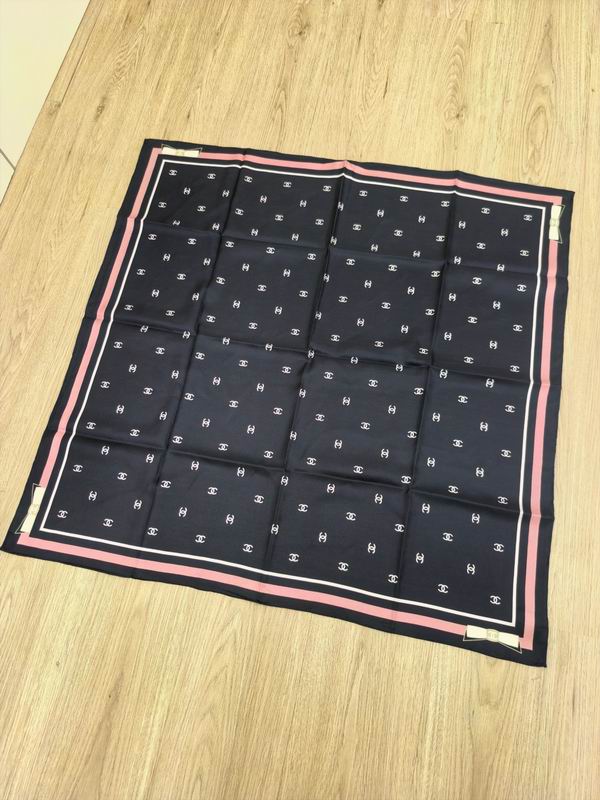Chanel silk Scarf E (10)