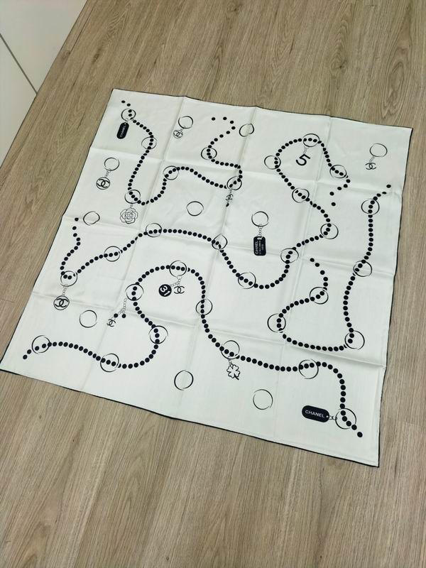 Chanel silk Scarf E (12)