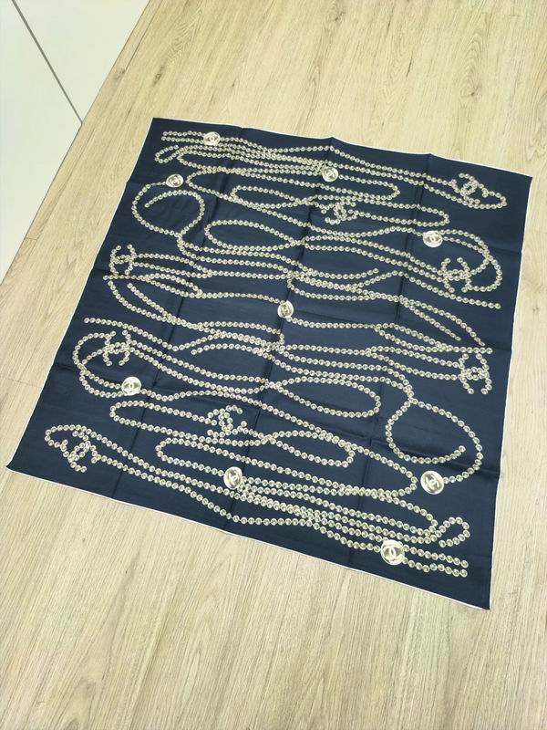 Chanel silk Scarf E (13)