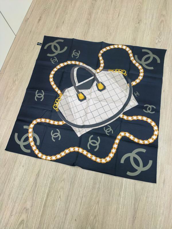 Chanel silk Scarf E (2)